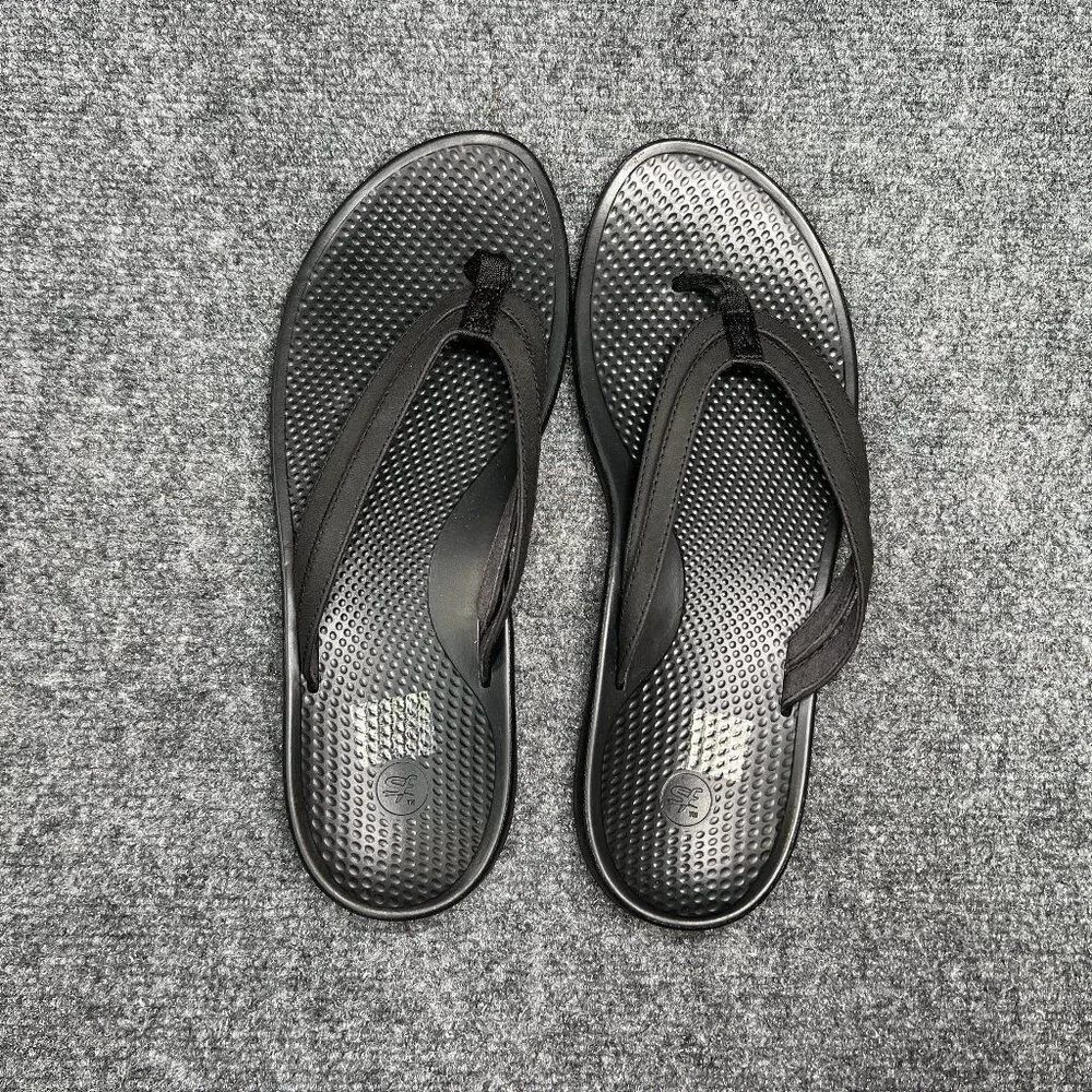 Superfeet Sandals Women's 11 Black Athletic Comfort Plantar Fasciitis Flip Flops